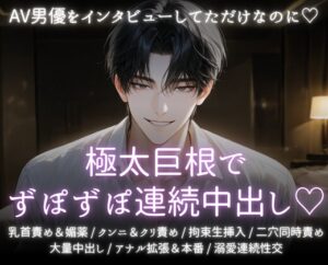 AV男優をインタビューしてただけなのに♡極太巨根でずぽずぽ連続中出し♡ [あまおちしずか] | DLsiteがるまに