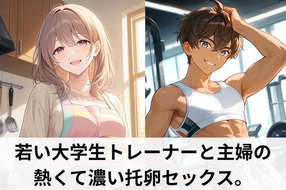 若い大学生トレーナ―と主婦の熱くて濃い托卵セックス。 [月夜のスイーツ] | DLsiteがるまに 1