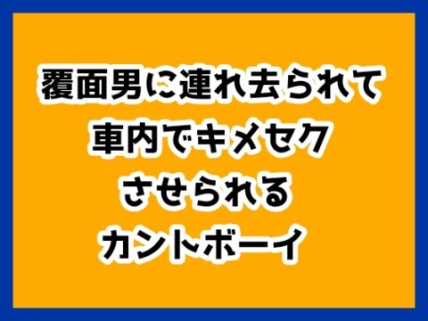 覆面男に連れ去られて車内でキメセクさせられるカントボーイ [ハルツグ庵] | DLsiteがるまに
