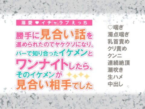 勝手に見合い話を進められたのでヤケクソになり、バーで知り合ったイケメンとワンナイトしたら、そのイケメンが見合い相手でした [シルクハニーラボ] | DLsiteがるまに