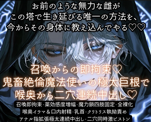 召喚からの即拘束♡鬼畜絶倫魔法使いの極太巨根で喉奥から二穴連続中出し♡ [あまおちしずか] | DLsiteがるまに 1