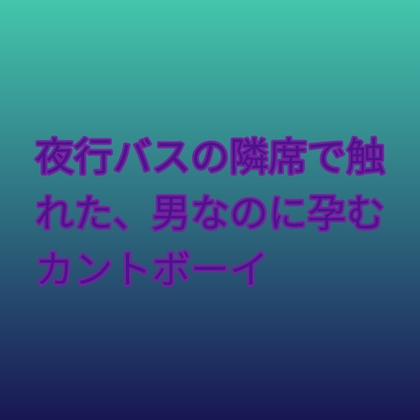 夜行バスの隣席で触れた、男なのに孕むカントボーイ [凜音] | DLsiteがるまに 1