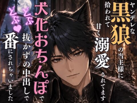 ヤンデレな黒狼の当主様に拾われて甘く溺愛されてます～犬化おちんぽでどぷどぷ♡抜かずの中出しで番にされちゃいました～ [なぎさの妄想部屋] | DLsiteがるまに