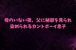 母のいない夜、父に秘部を見られ染められるカントボーイ息子 [あんず屋] | DLsiteがるまに