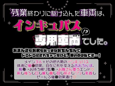 残業終わりに駆け込んだ車両は、インキュバス専用車両でした。 [貴女の為に文字を書く!] | DLsiteがるまに
