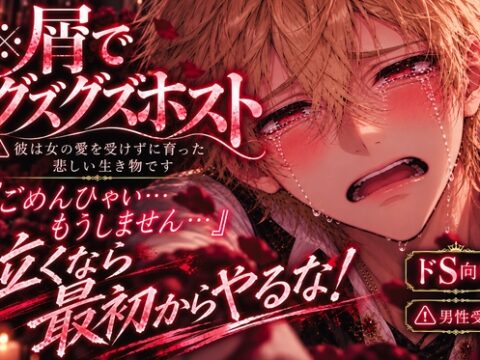 ※屑でグズグズホスト⚠︎彼は女の愛を受けずに育った悲しい生き物です⚠︎男性受け※逆レ 『ごめんひゃい…もうしません…』泣くなら最初からやるな！穴破壊《ドS向け》 [sadistic|Mˈvaɪələns,] | DLsiteがるまに