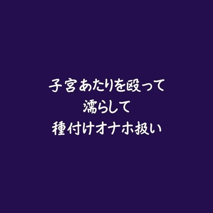 子宮あたりを殴って濡らして種付けオナホ扱い [ああ] | DLsiteがるまに 1