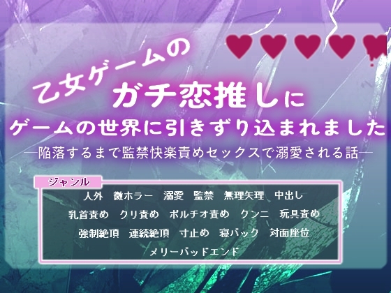 乙女ゲームのガチ恋推しにゲームの世界に引きずり込まれました-陥落するまで監禁快楽責めセックスで溺愛される話ー [Room.15] | DLsiteがるまに 1