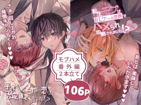 【モブハメ番外編2本立て】平凡モブ、2度目の恋は溺愛確定しました!?+転生モブはBLゲーの世界でハメられ攻略されました!?発情編 [niwaniwa] | DLsiteがるまに