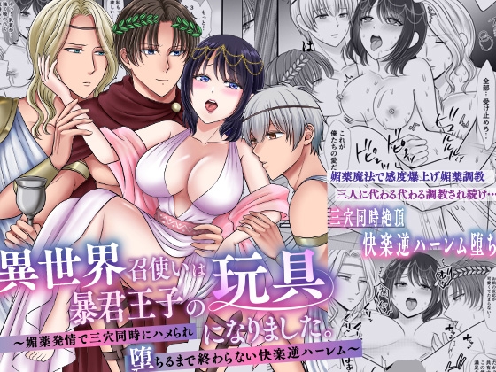異世界召使いは暴君王子の玩具になりました。～媚薬発情で三穴同時にハメられ堕ちるまで終わらない快楽逆ハーレム～ [ghbooks] | DLsiteがるまに 1