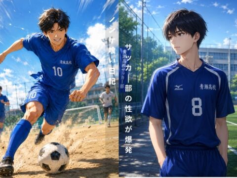 ノンケ喰い日記。サッカー部のイケメンが大人しい選手に目を付け快楽調教し絶頂の日々 [ともや] | DLsiteがるまに