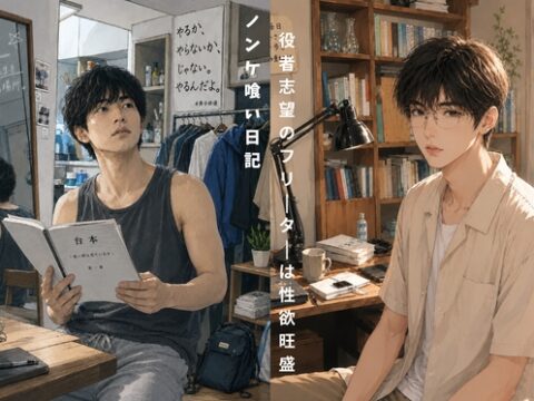 ノンケ喰い日記。シェアハウスで役者を目指すフリーターが大人しい同居人に目を付け性欲を発散させる [ともや] | DLsiteがるまに
