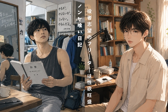 ノンケ喰い日記。シェアハウスで役者を目指すフリーターが大人しい同居人に目を付け性欲を発散させる [ともや] | DLsiteがるまに 1