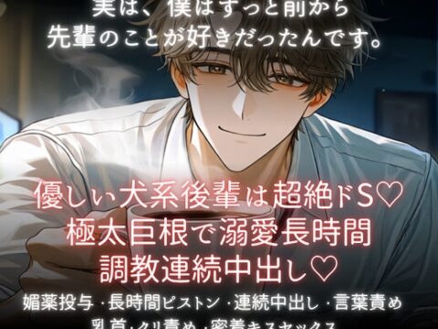 優しい犬系後輩は超絶ドS♡極太巨根で溺愛長時間調教連続中出し♡ [あまおちしずか] | DLsiteがるまに