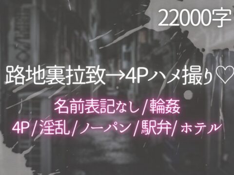 路地裏拉致→4Pハメ撮り♡ [ぽめ] | DLsiteがるまに